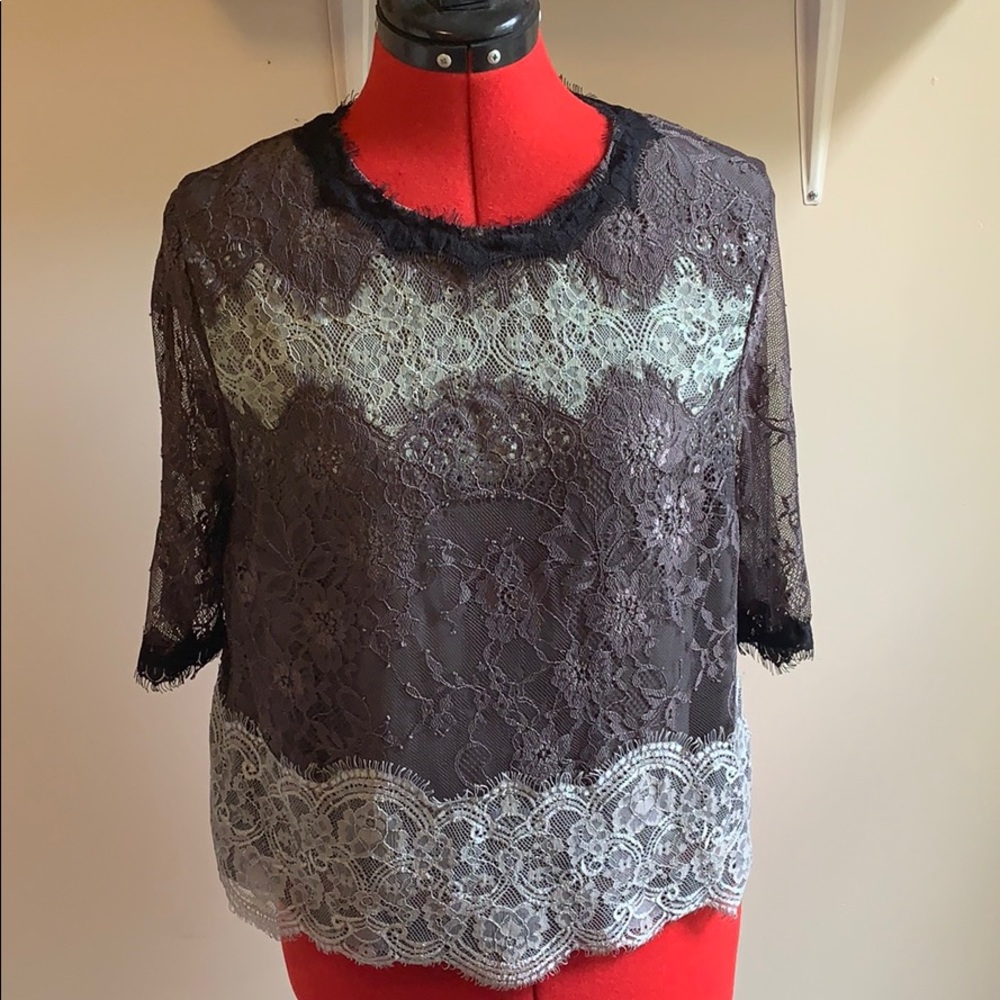 Lace blouse- Topshop